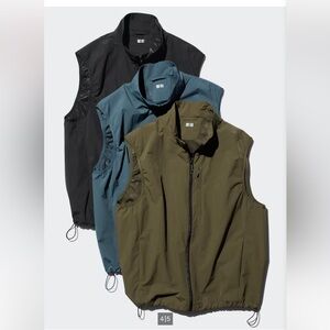 Uniqlo Windproof Vest Charcoal Grey Size XL Like New